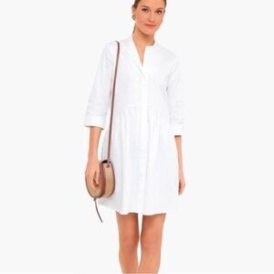 🤍 Tuckernuck White Royal Shirt Dress XS | 100% Cotton 🤍